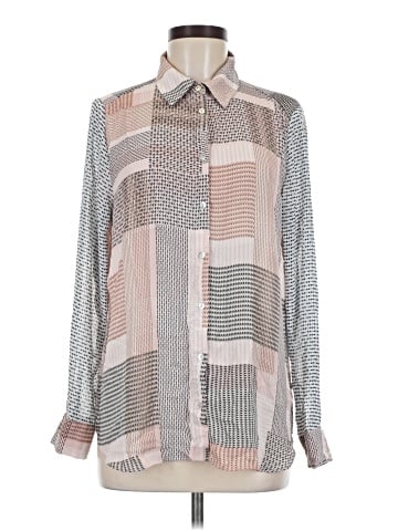 Rose + Olive Long Sleeve Blouse (view 1)