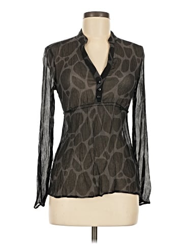Express Long Sleeve Silk Top (view 1)