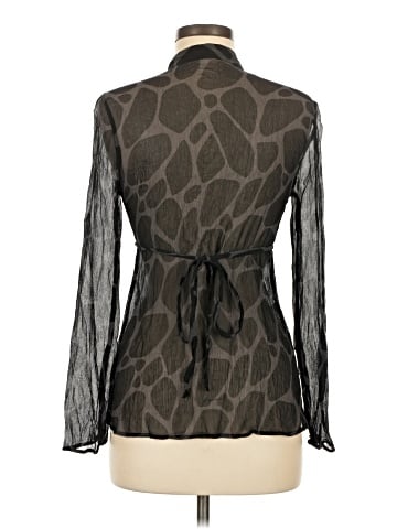 Express Long Sleeve Silk Top (view 2)