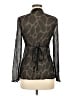 Express 100% Silk Black Long Sleeve Silk Top Size M - photo 2