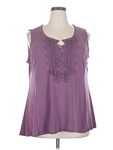 Roz & Ali Sleeveless Blouse (view 1)