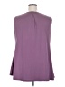 Roz & Ali 100% Polyester Purple Sleeveless Blouse Size 2X - photo 2