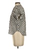 Pilcro Houndstooth Ivory Short Sleeve Blouse Size XS - photo 5