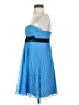 BCBGMAXAZRIA 100% Silk Blue Cocktail Dress Size 6 - photo 5