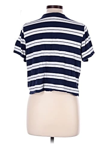 Madewell Softfade Cotton Boxy-Crop Tee in Stripe (view 2)