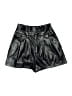 Miss Selfridge 100% Polyester Metallic Black Shorts Size 2 - photo 1