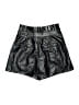 Miss Selfridge 100% Polyester Metallic Black Shorts Size 2 - photo 2