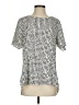 Daniel Rainn 100% Polyester Silver Short Sleeve Blouse Size S (estimated) - photo 1