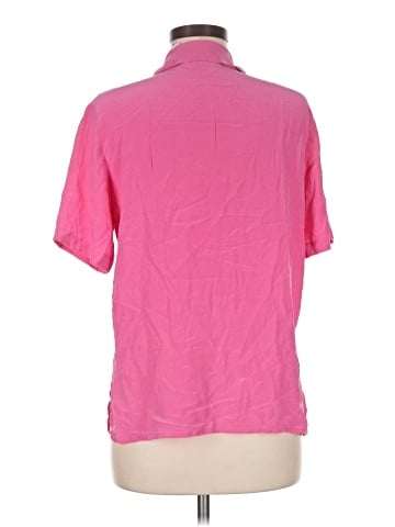 Galinda Wang Short Sleeve Silk Top (view 2)