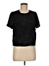 Valette 100% Polyester Black Short Sleeve Top Size M - photo 1