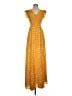 Lulus 100% Polyester Polka Dots Yellow Casual Dress Size S - photo 1