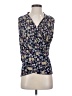 Vince Camuto Floral Blue Sleeveless Blouse Size S - photo 1