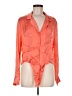 Wilfred 100% Cupro Orange Long Sleeve Blouse Size M - photo 1