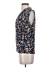 Vince Camuto Floral Blue Sleeveless Blouse Size S - photo 5