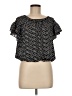 Max Studio Black Short Sleeve Blouse Size M - photo 1