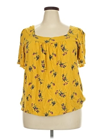 Lucky Brand Short Sleeve Blouse (view 1)