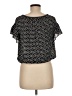 Max Studio Black Short Sleeve Blouse Size M - photo 2