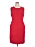 Lands' End Solid Red Cocktail Dress Size 16 - photo 1