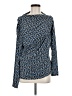Halston Blue Long Sleeve Blouse Size M - photo 1