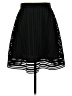 J.Crew 100% Polyester Chevron-herringbone Black Casual Skirt Size 4 - photo 1