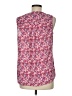 Adrianna Papell 100% Polyester Floral Pink Sleeveless Blouse Size M - photo 2