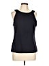 Talbots 100% Cotton Black Sleeveless Blouse Size L - photo 1