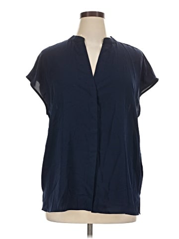 ELOQUII Short Sleeve Blouse (view 1)