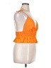 Sim & Sam 100% Cotton Orange Sleeveless Blouse Size XL - photo 4