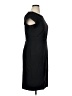 Lands' End Solid Black Cocktail Dress Size 14 - photo 4