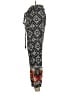 Angie 100% Rayon Print Blue Casual Pants Size S - photo 5
