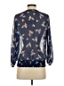 Pleione 100% Polyester Blue 3/4 Sleeve Blouse Size S - photo 2