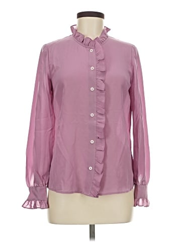 Boden Long Sleeve Silk Top (view 1)