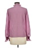 Boden 100% Silk Pink Long Sleeve Silk Top Size 6 - photo 2