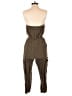 Le Lis Solid Brown Green Jumpsuit Size S - photo 2