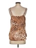 Ann Taylor 100% Polyester Brown Sleeveless Top Size S - photo 2