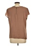 NY Collection Brown Short Sleeve Blouse Size L - photo 2