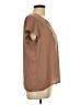 NY Collection Brown Short Sleeve Blouse Size L - photo 4