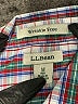 L.L.Bean 100% Cotton Plaid Gray 3/4 Sleeve Button-Down Shirt Size M - photo 7