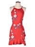 Selfie Leslie 100% Polyester Floral Red Cocktail Dress Size M - photo 1