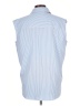 Brochu Walker Stripes Blue Sleeveless Blouse Size L - photo 2