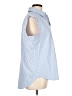 Brochu Walker Stripes Blue Sleeveless Blouse Size L - photo 4
