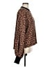 Glam Animal Print Brown Pullover Sweater Size M - photo 4