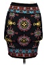 Bebe Print Black Casual Skirt Size S - photo 2