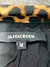 Olivaceous Animal Print Gold Tan Blazer Size M - photo 6