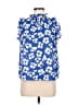Who What Wear 100% Polyester Blue Sleeveless Blouse Size M - photo 1