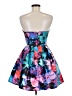 B. Darlin 100% Polyester Floral Blue Cocktail Dress Size 7 - 8 - photo 2