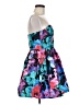 B. Darlin 100% Polyester Floral Blue Cocktail Dress Size 7 - 8 - photo 4