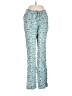 Boden Print Teal Casual Pants Size 6L - photo 1