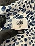 CAbi 100% Polyester Animal Print Blue Sleeveless Blouse Size XL - photo 6