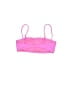 No Boundaries Solid Pink Swimsuit Top Size 3 - 5 - photo 2